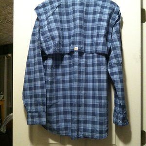 VINEYARD VINES MEN'S BLUE 96%NYLON 4%POLYESTER CASUAL SHIRT  SIZE: L